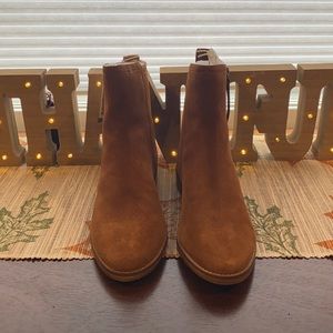 Light Brown Suede ankle bootie